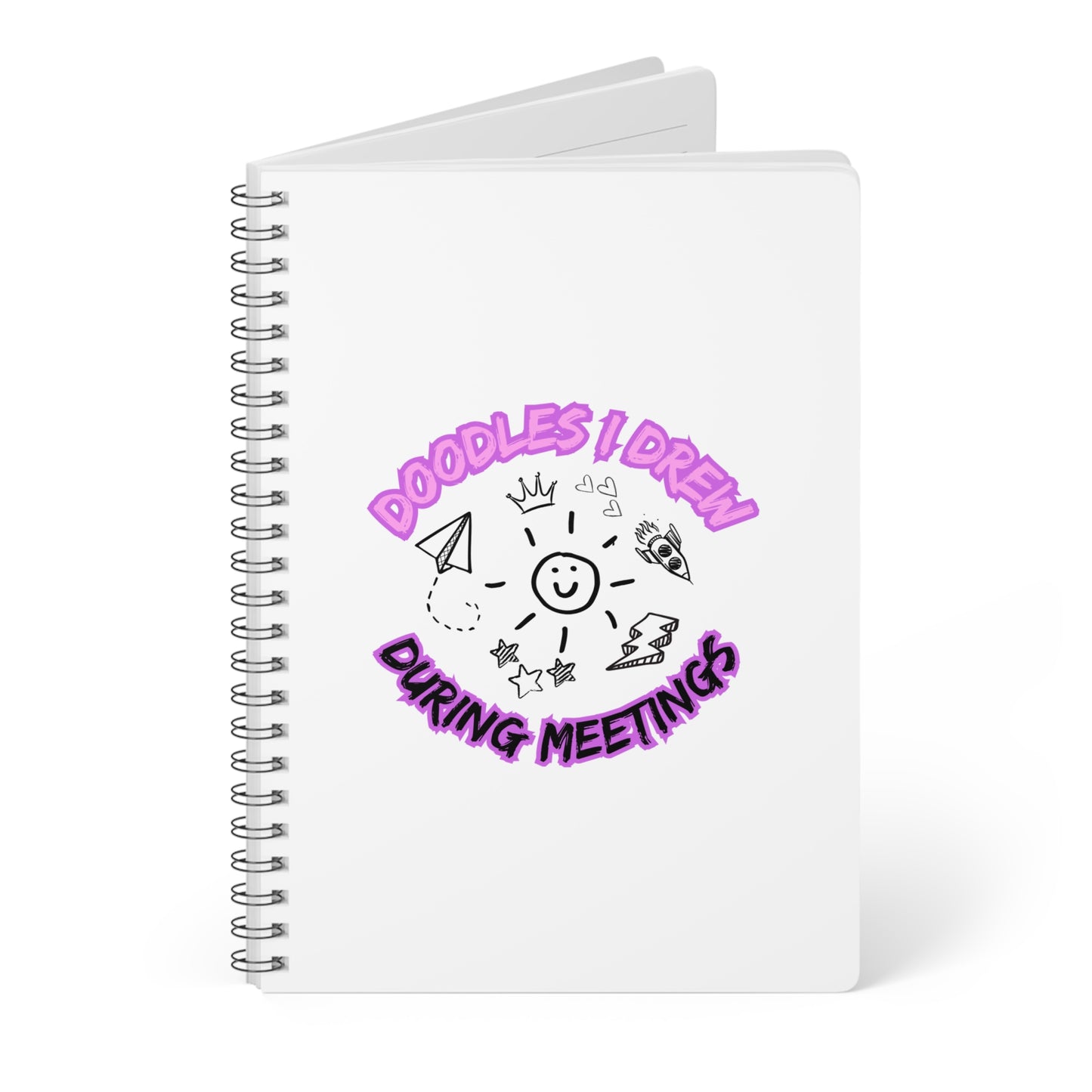Doodles During Meetings Softcover Notebook, A5