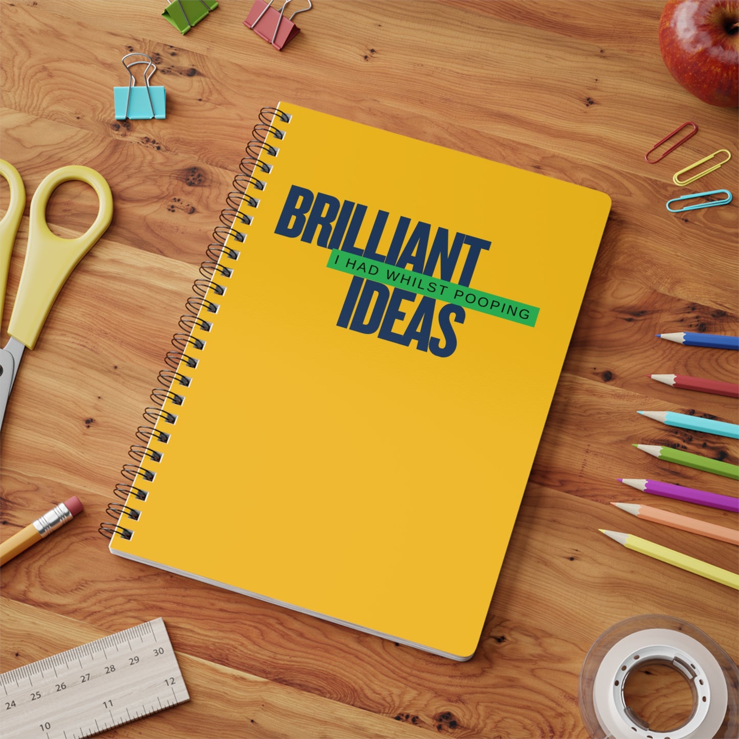 Brilliant Ideas I had Softcover Notebook, A5