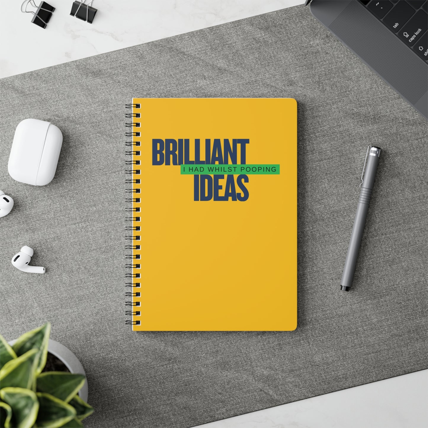 Brilliant Ideas I had Softcover Notebook, A5