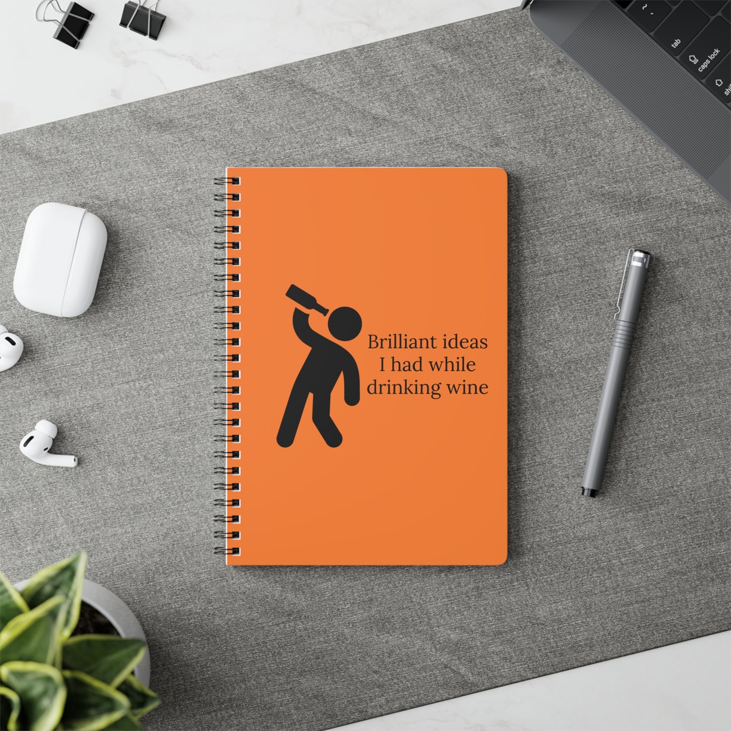 Brilliant Ideas I had While Drinking Softcover Notebook, A5