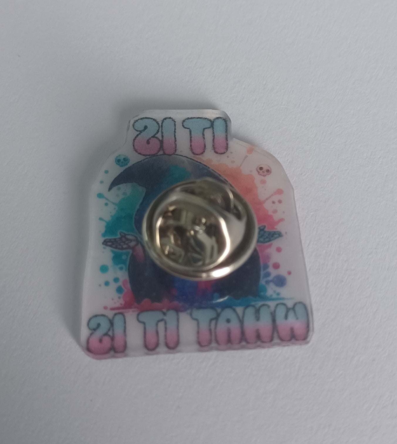 Pin Badge - It Is What It Is Grim Reaper