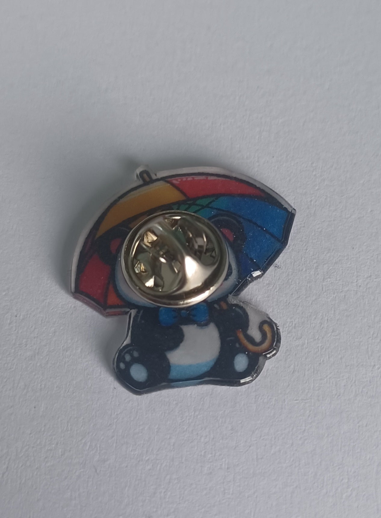 Pin Badge - Panda with Umbrella