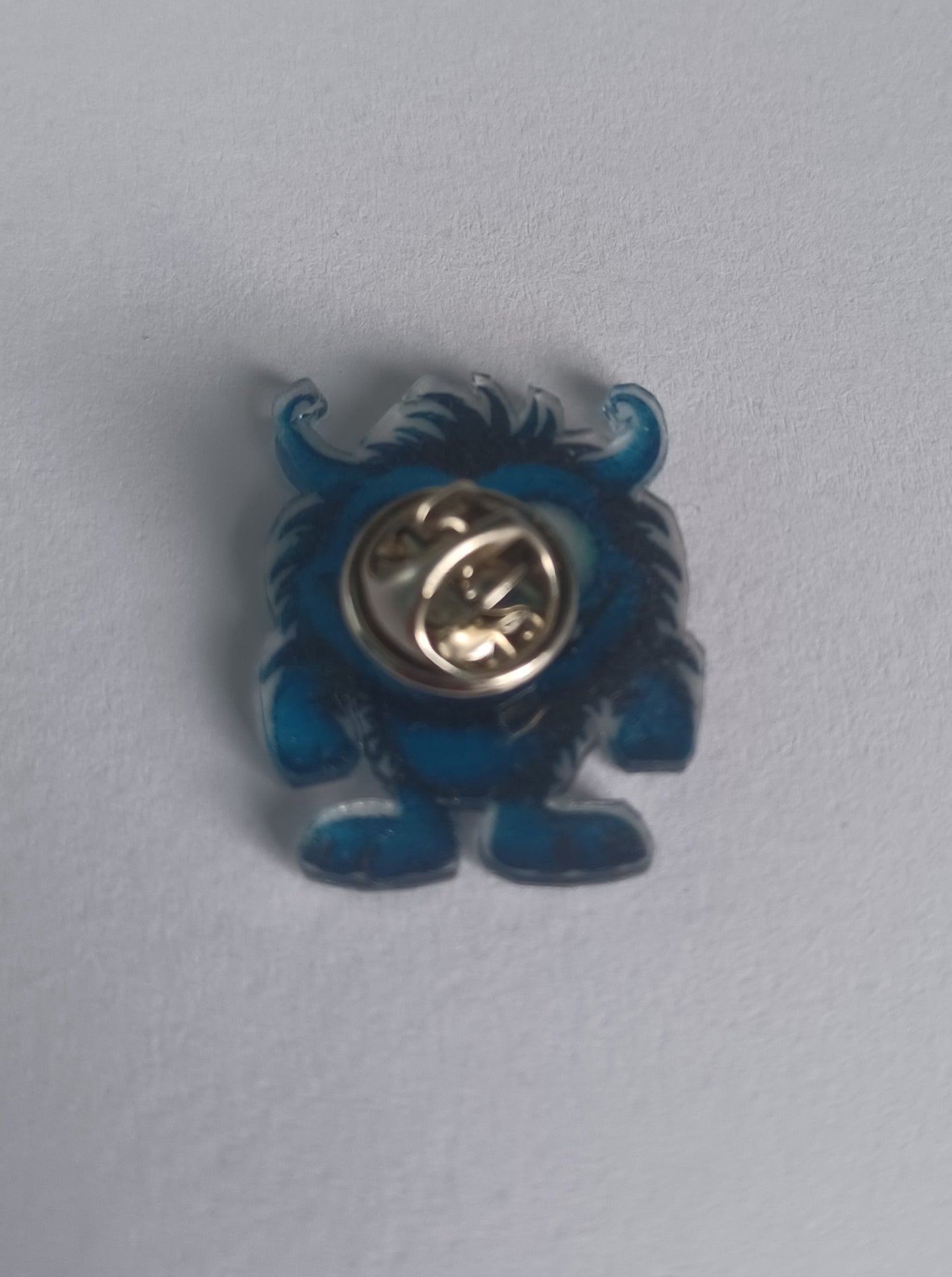 Pin Badge - Blue Monster