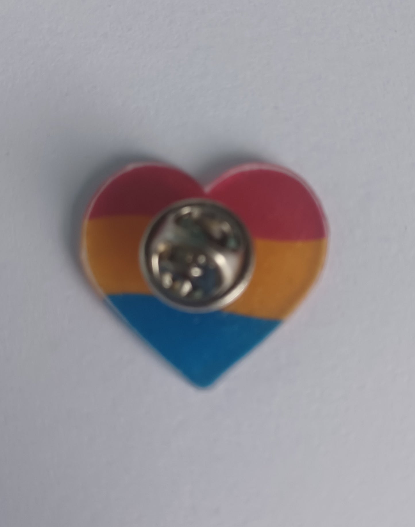 Pin Badge - Pansexual Flag Heart