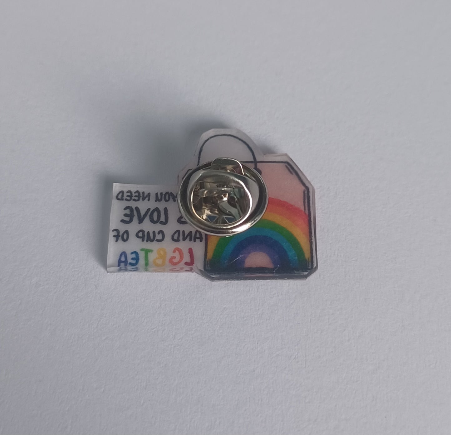 Pin Badge - All You Need Is Love and a Cup of LGBTea
