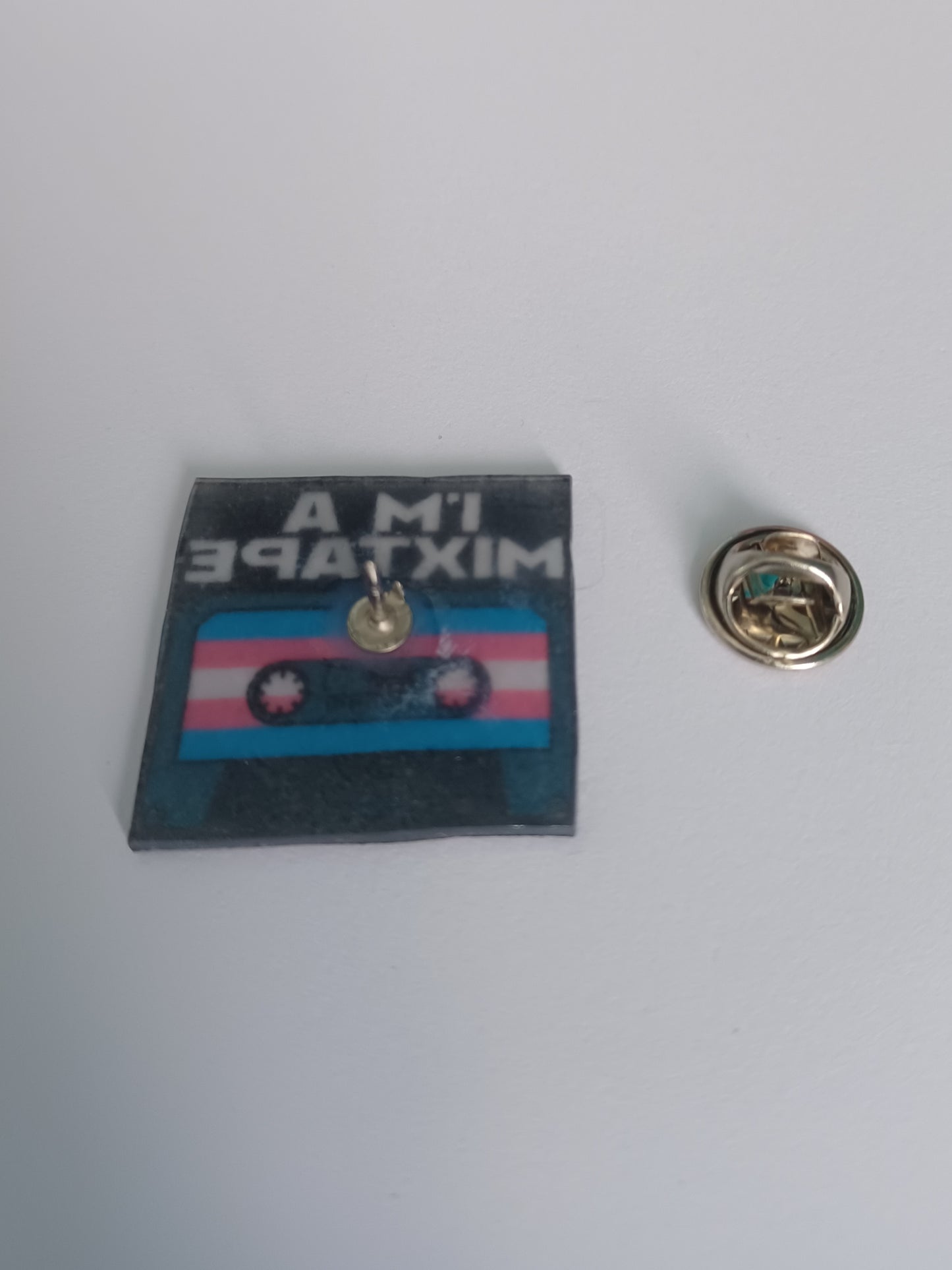 Pin Badge - I'm a Mixtape Trans Pride