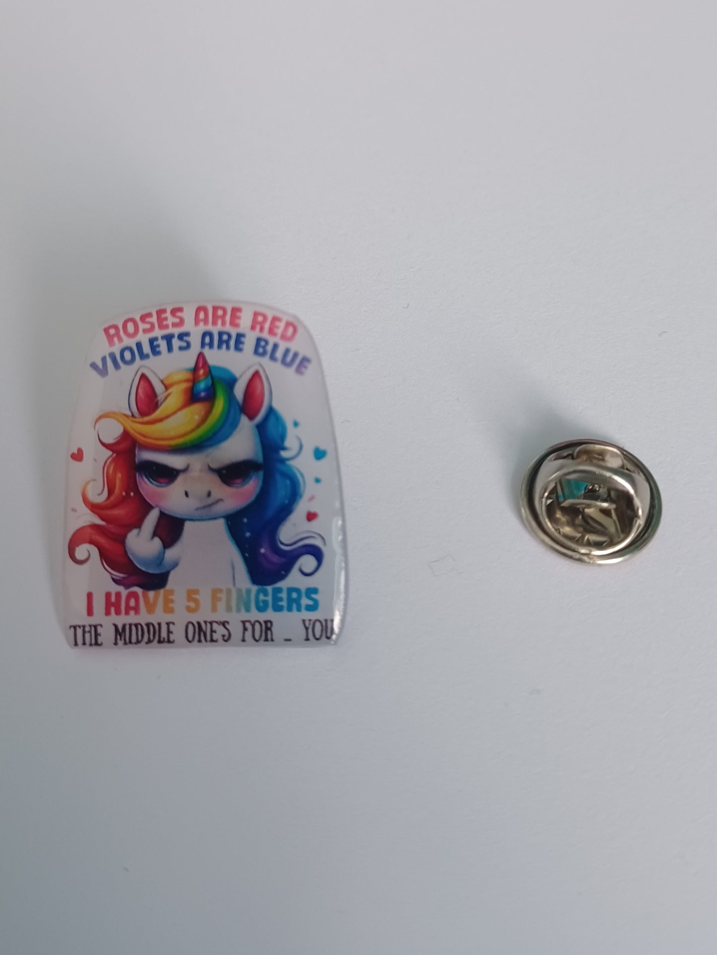 Pin Badge - Roses Are Red Sassy Pin Badge