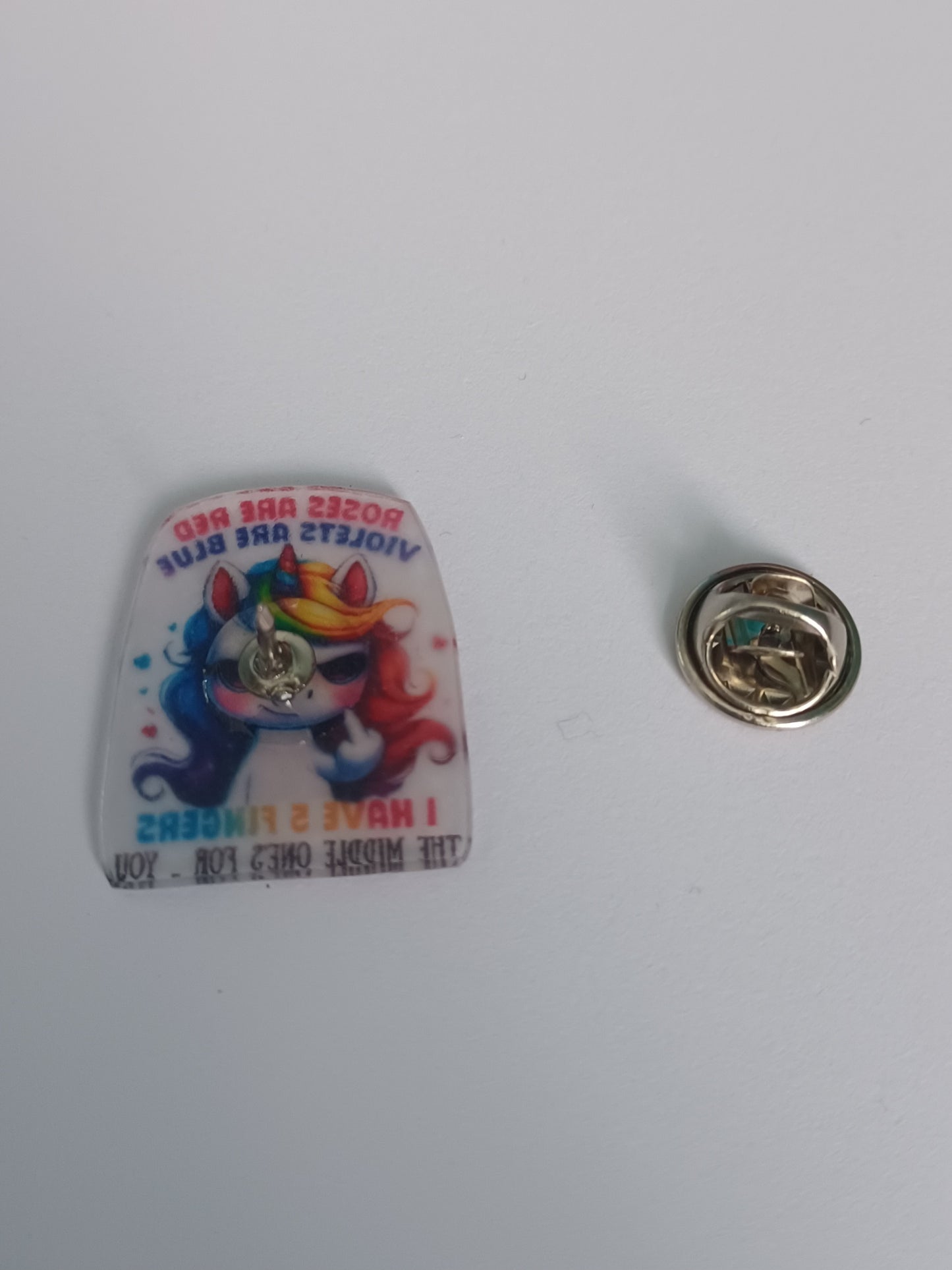 Pin Badge - Roses Are Red Sassy Pin Badge