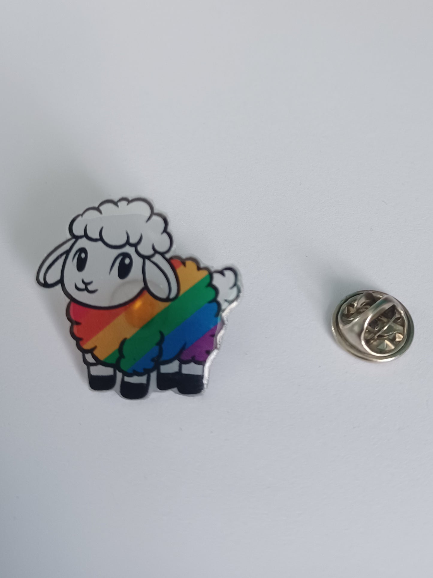 Pin Badge - Rainbow Sheep