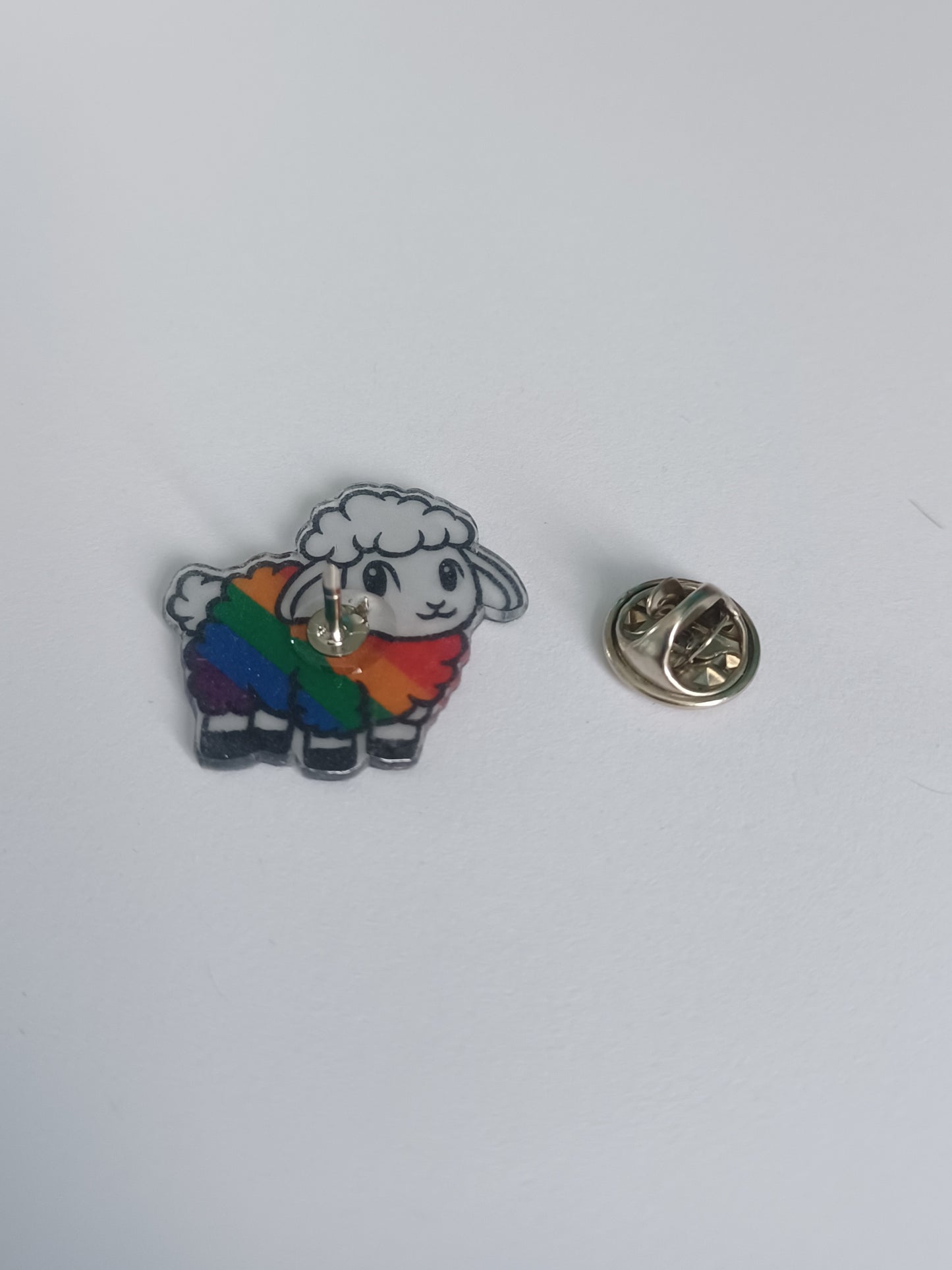 Pin Badge - Rainbow Sheep
