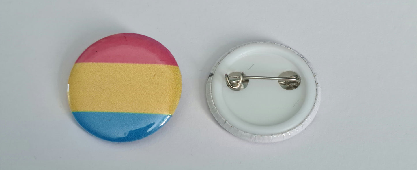 Button Badge - Pansexual Flag