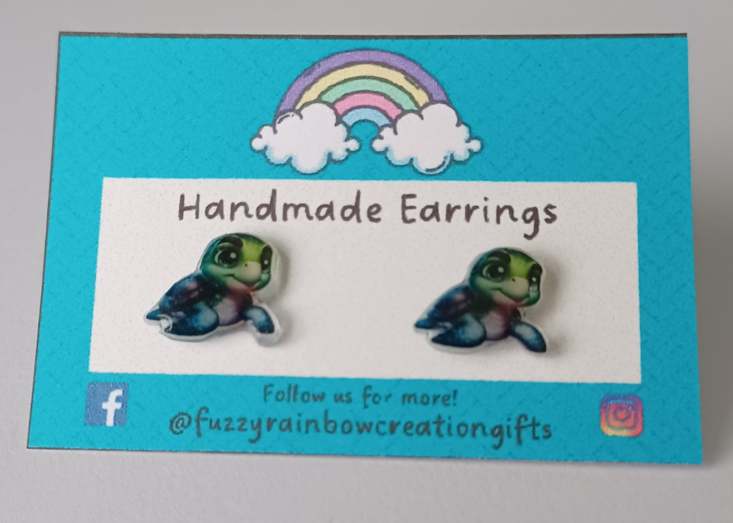 Earrings (studs) - Turtles