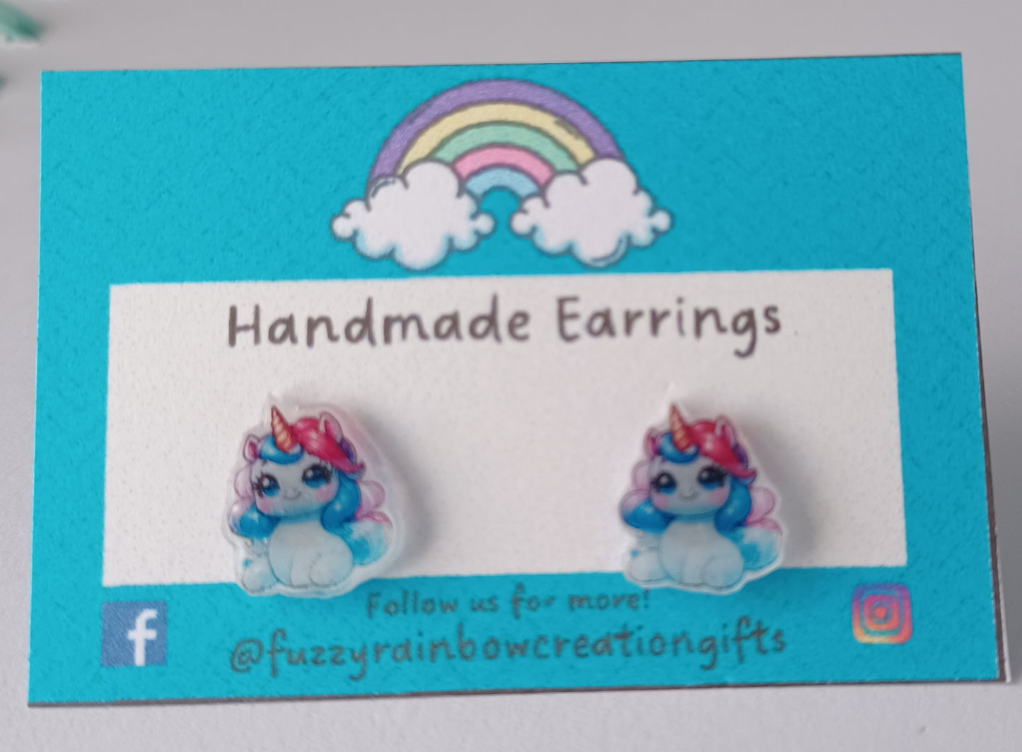 Earrings (studs) - Unicorns