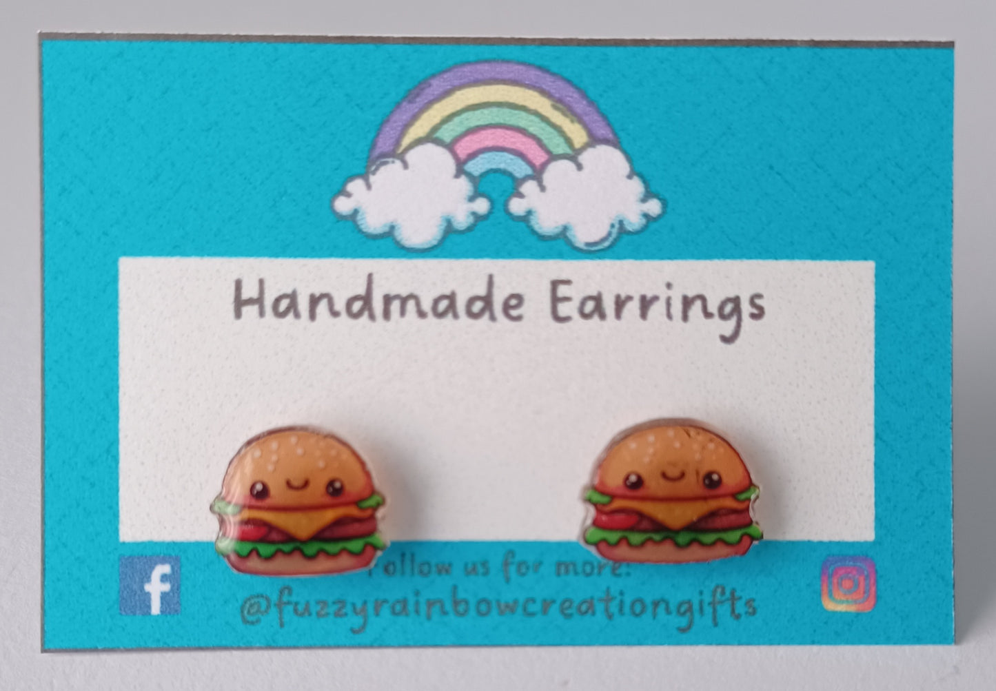 Earrings (studs) - Burgers