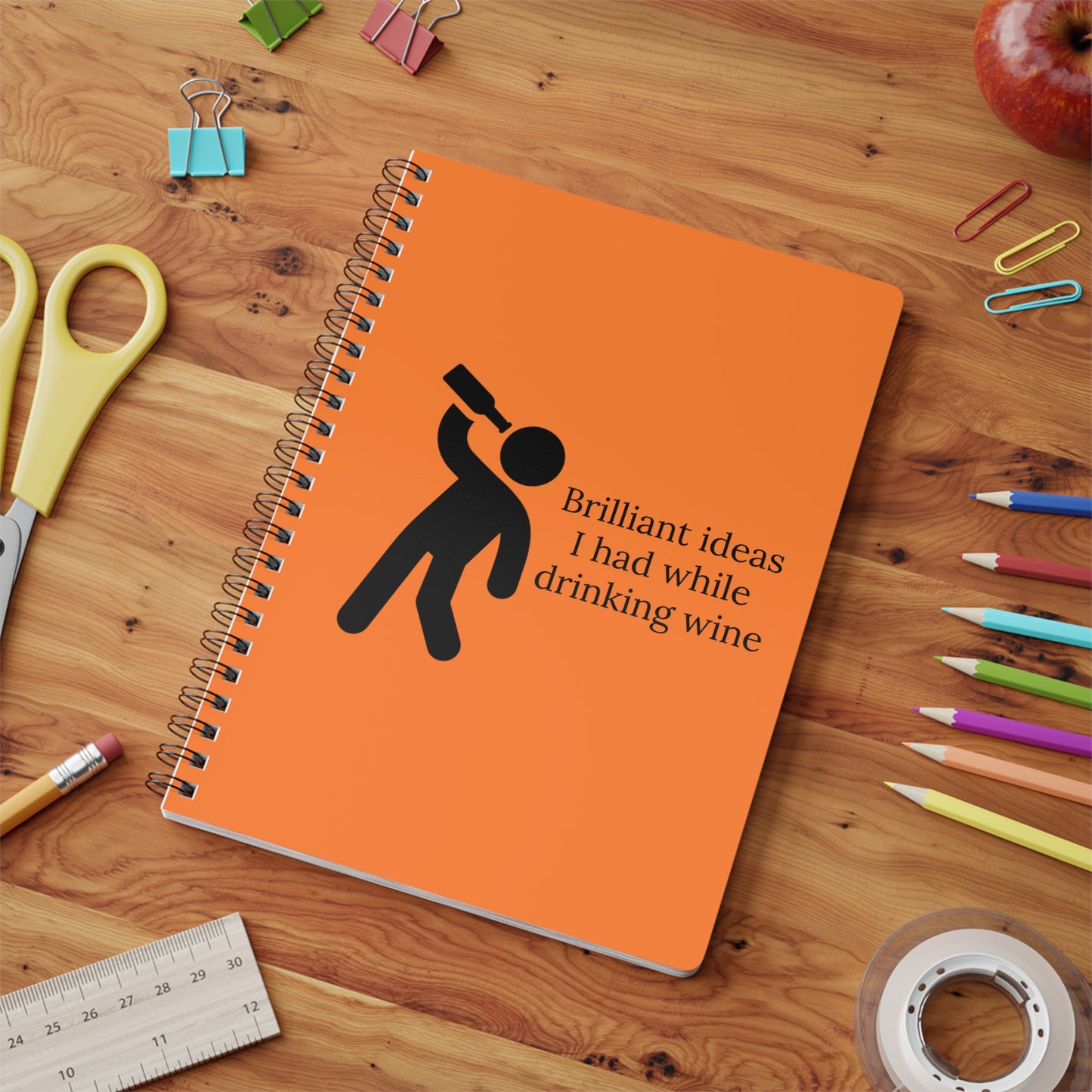 Brilliant Ideas I had While Drinking Softcover Notebook, A5