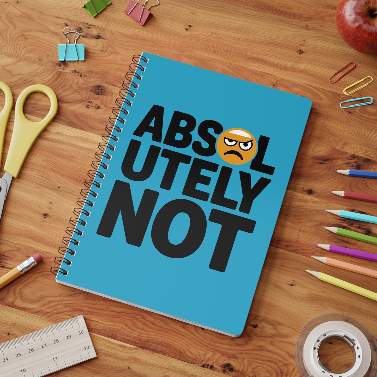 Absolutely Not Softcover Notebook, A5
