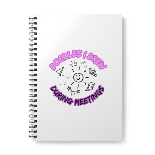 Doodles During Meetings Softcover Notebook, A5