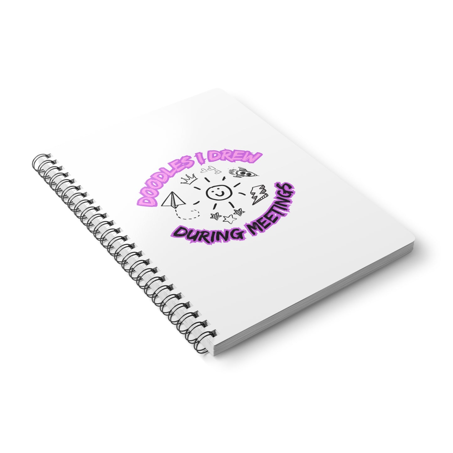 Doodles During Meetings Softcover Notebook, A5