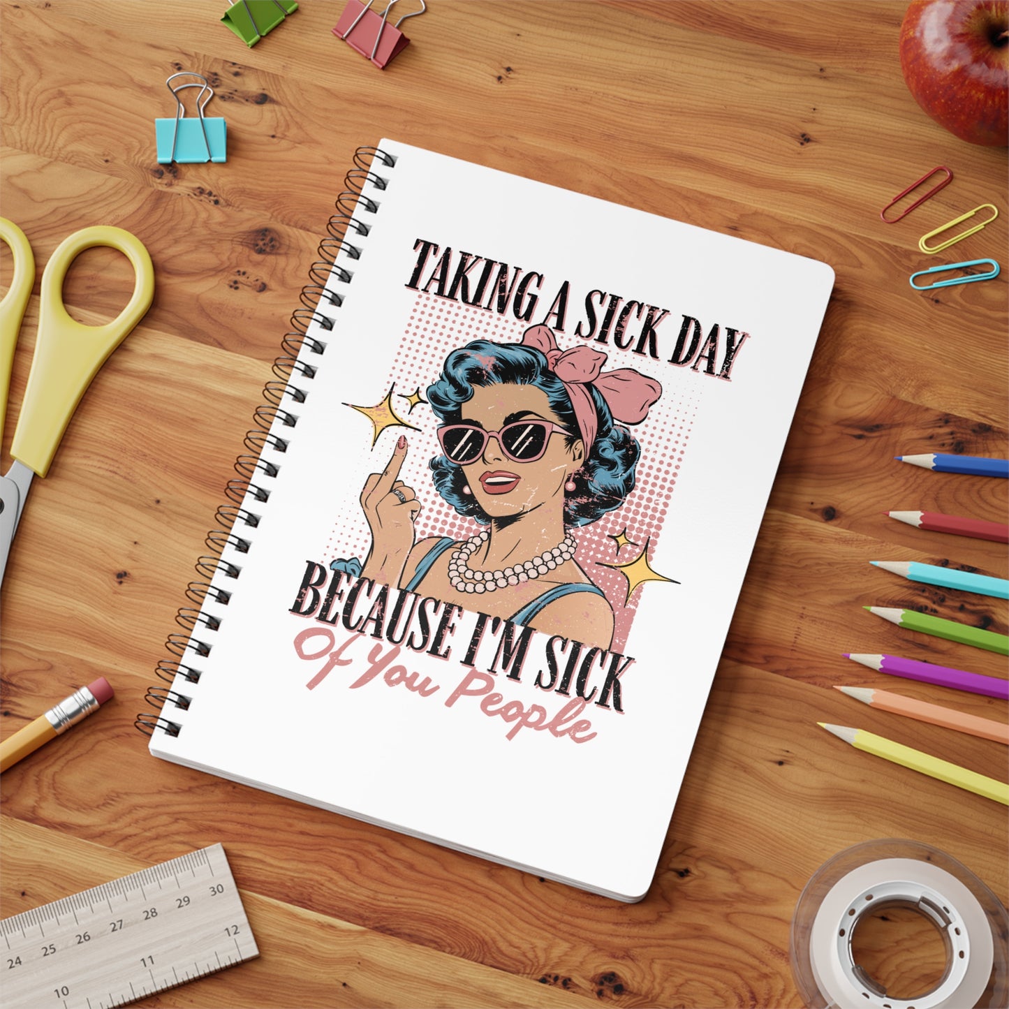 Taking a Sick Day Softcover Notebook, A5
