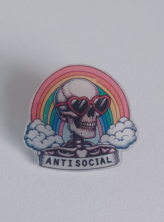 Pin Badge - Antisocial
