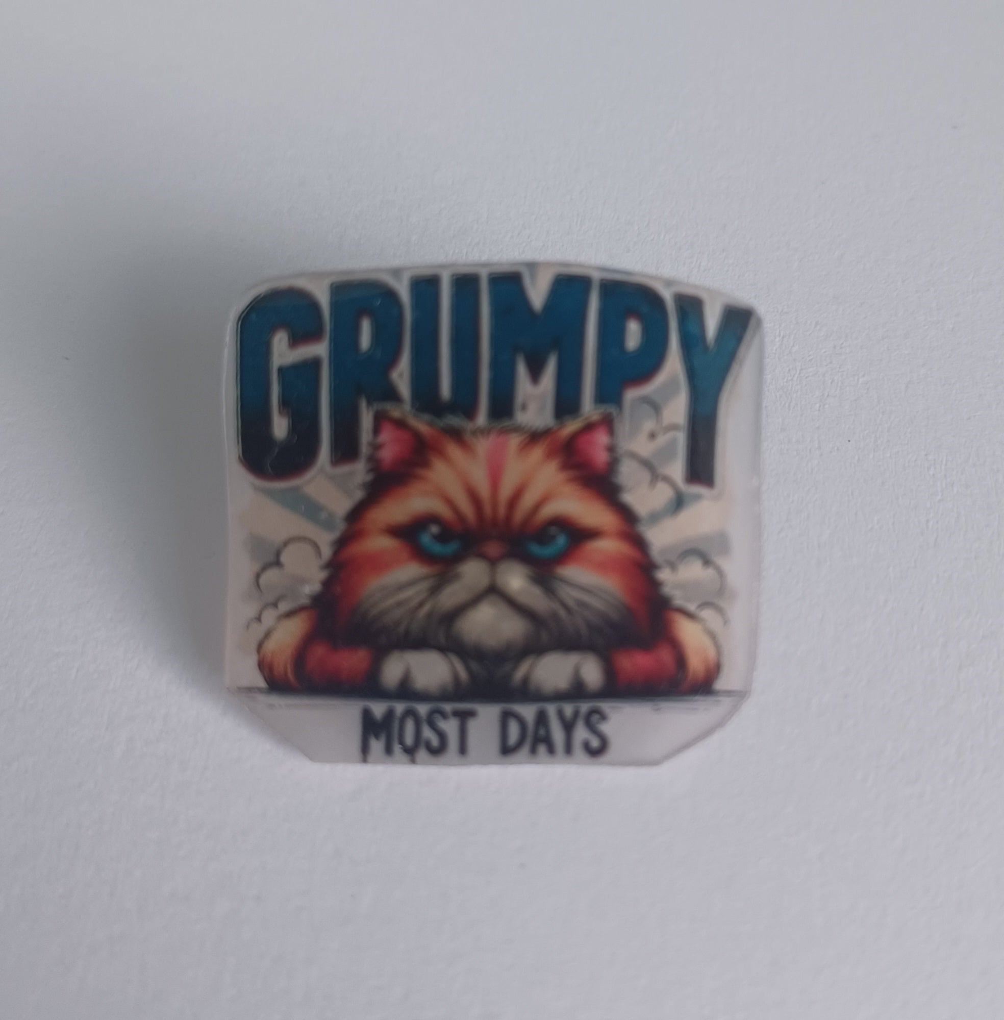 Pin Badge - Grumpy Most Days Cat