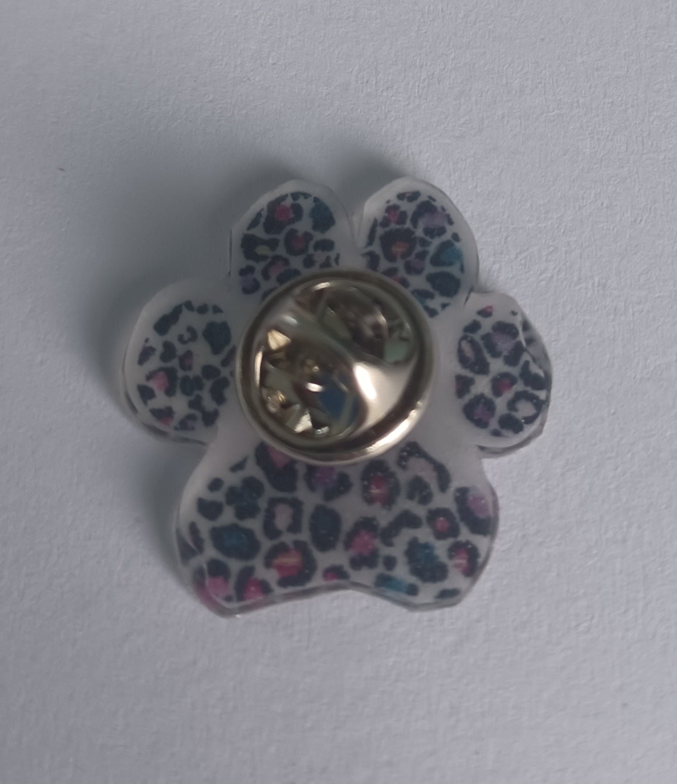 Pin Badge - Multicolour Leopard Print
