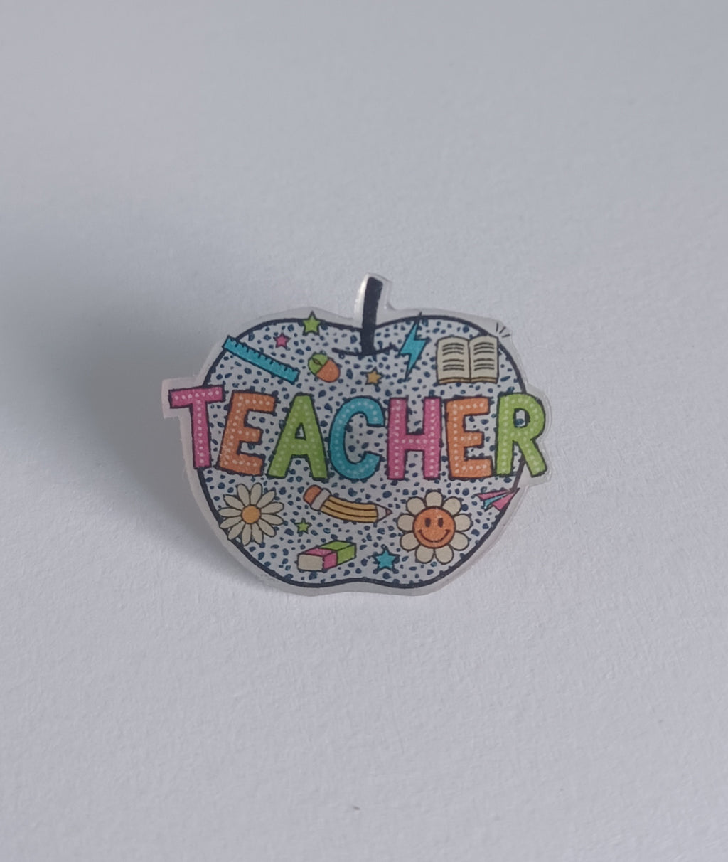 Pin Badge - Spotty Teacher