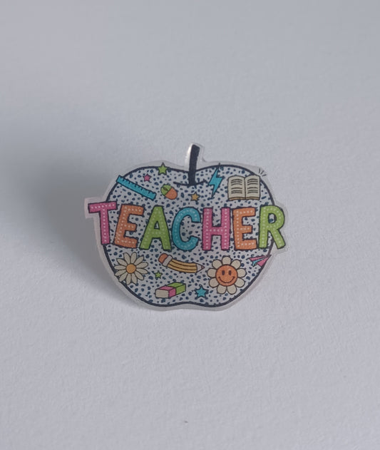 Pin Badge - Spotty Teacher