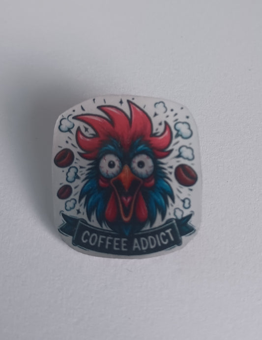 Pin Badge - Coffee Addict