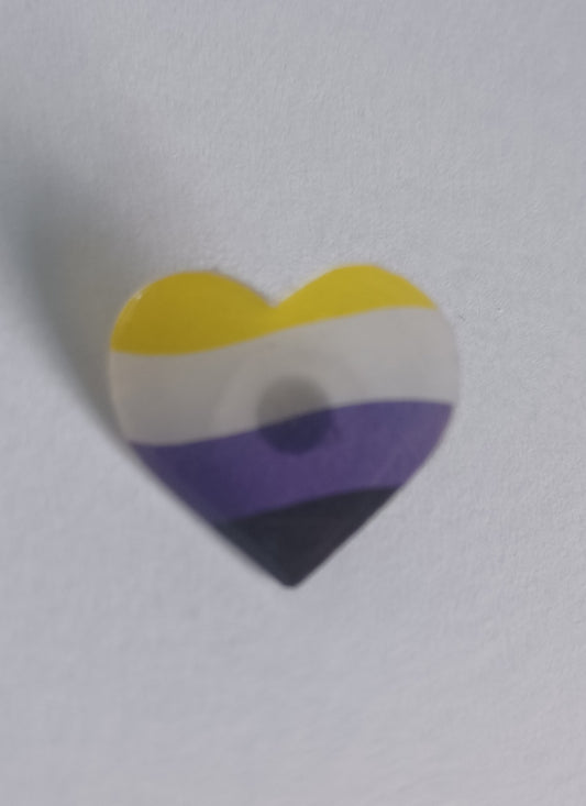 Pin Badge - Non-Binary Flag