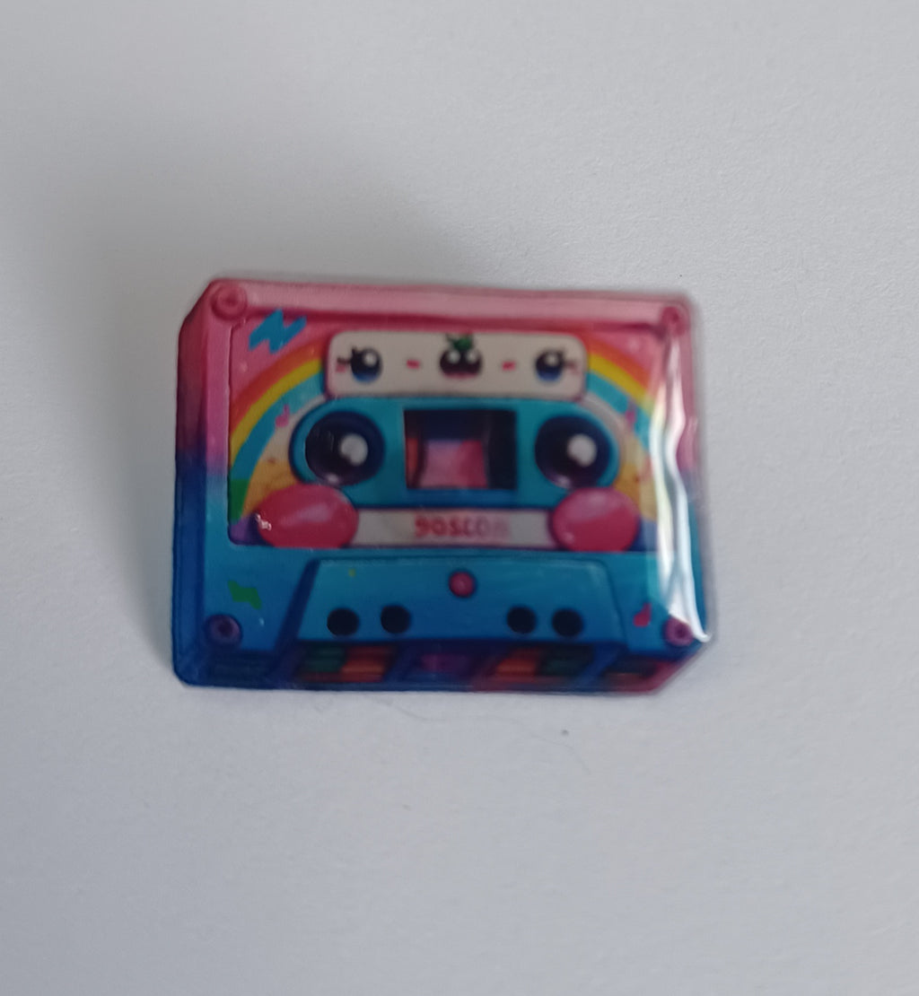 Pin Badge - Retro 90s Casette
