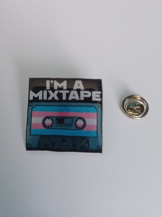 Pin Badge - I'm a Mixtape Trans Pride