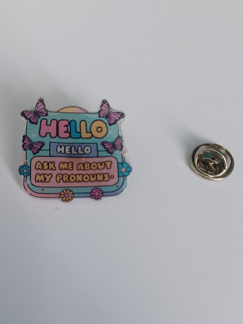Pin Badge - Ask Me About My Pronouns
