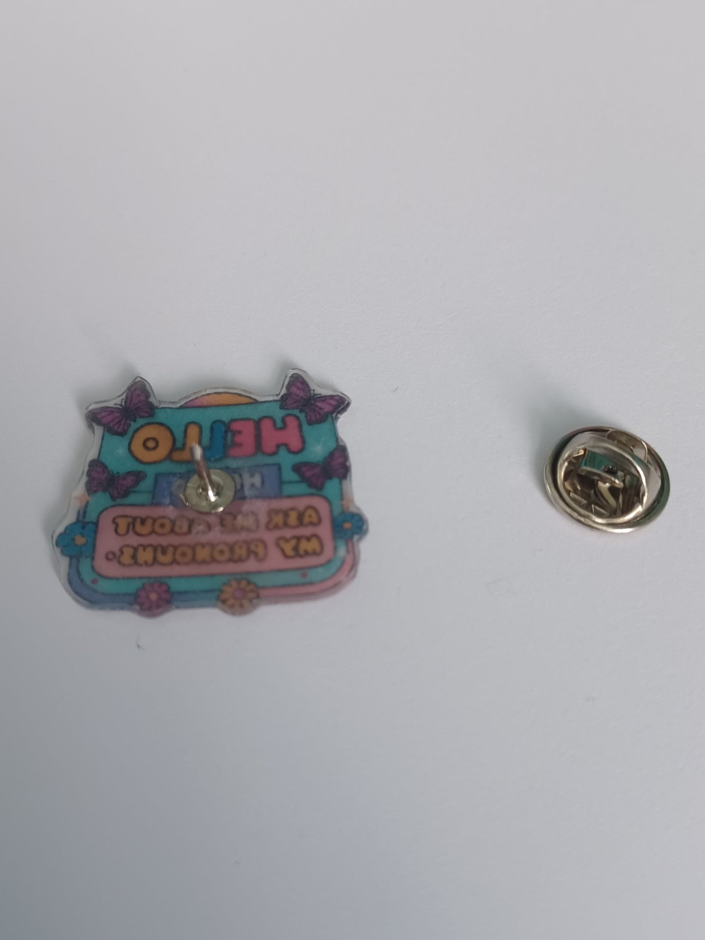 Pin Badge - Ask Me About My Pronouns