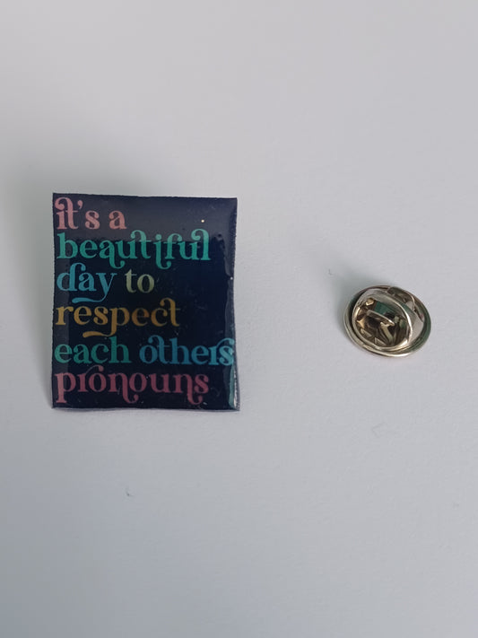 Pin Badge - Respect Each Other's Pronouns