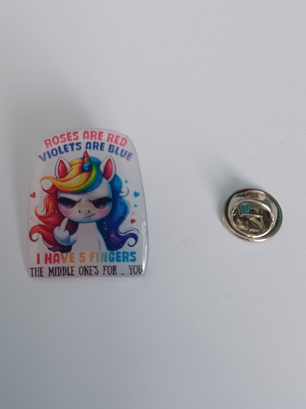 Pin Badge - Roses Are Red Sassy Pin Badge