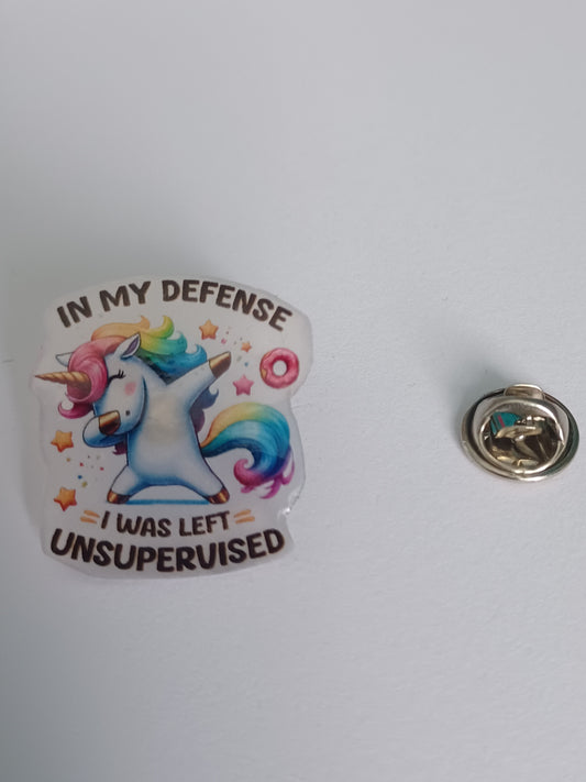 Pin Badge - Dabbing Unicorn