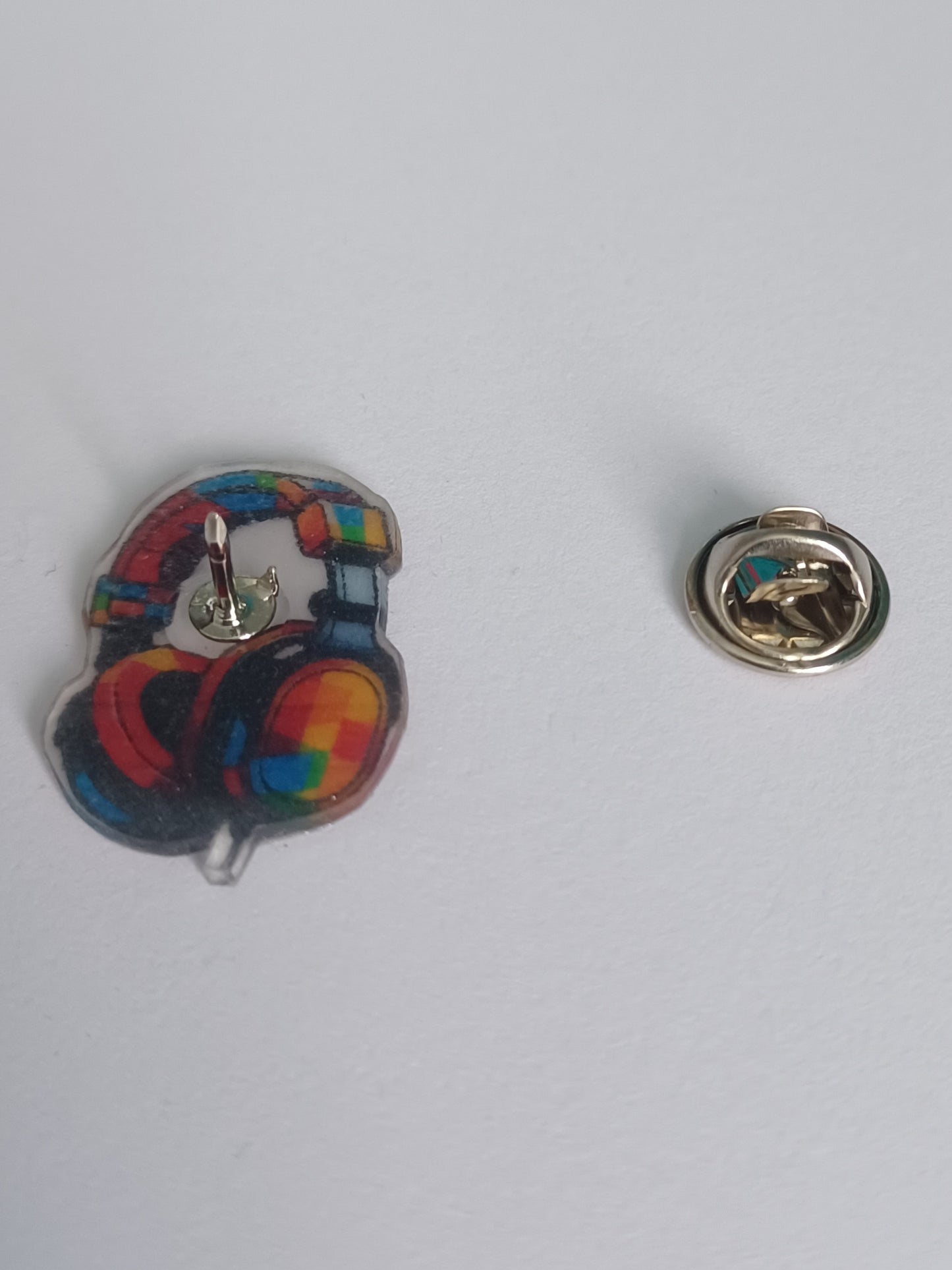 Pin Badge - Colourful Headphones