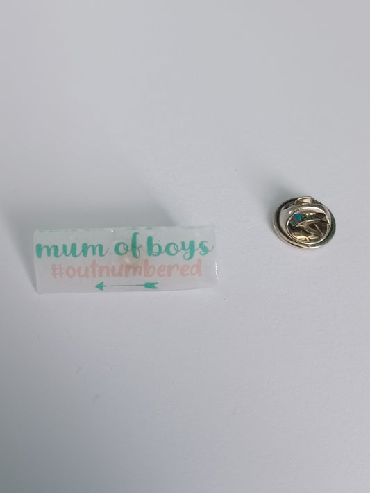 Pin Badge - Mum of Boys