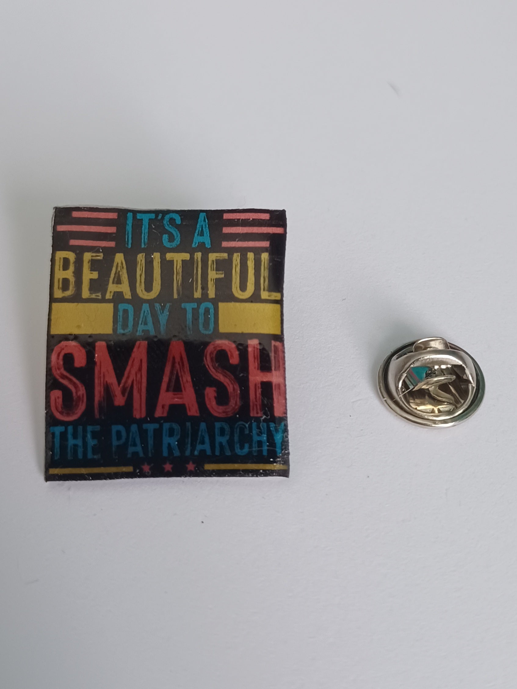 Pin Badge - Smash the Patriarchy Dark