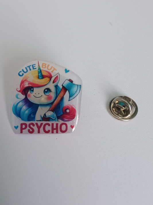 Pin Badge - Cute But Psycho
