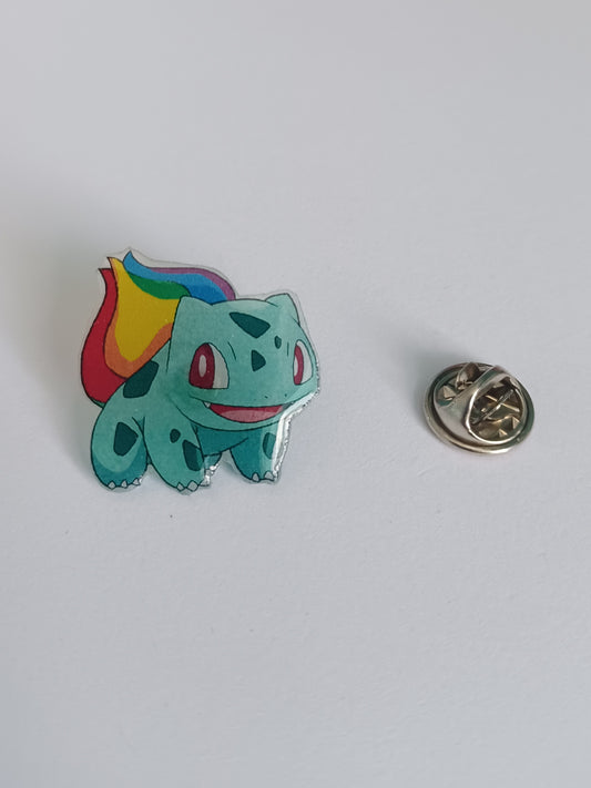 Pin Badge - Pride Bulbasaur