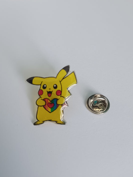 Pin Badge - Pride Pikachu