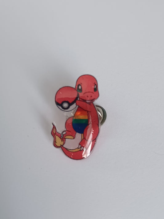 Pin Badge - Pride Charmander
