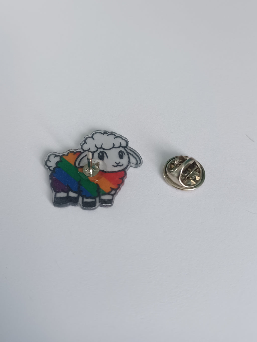 Pin Badge - Rainbow Sheep