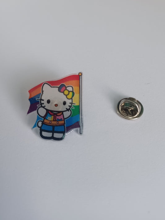 Pin Badge - Hello Kitty Pride
