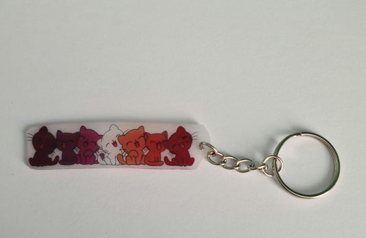 Keyring - Lesbian Cats