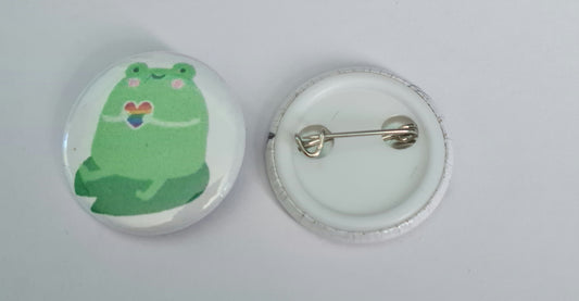 Button Badge - Frog Pride