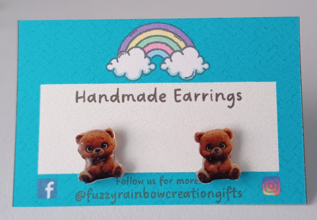 Earrings (studs) - Teddy Bears