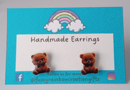 Earrings (studs) - Teddy Bears